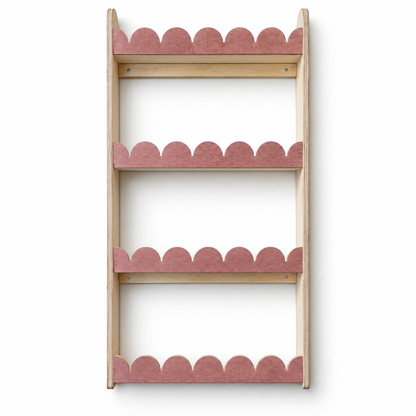 Étagère Bubble Montessori pour chambre d'enfant | 4 étagères – feutre vieux rose