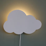 Applique murale en bois chambre d'enfant | Nuage - blanc
