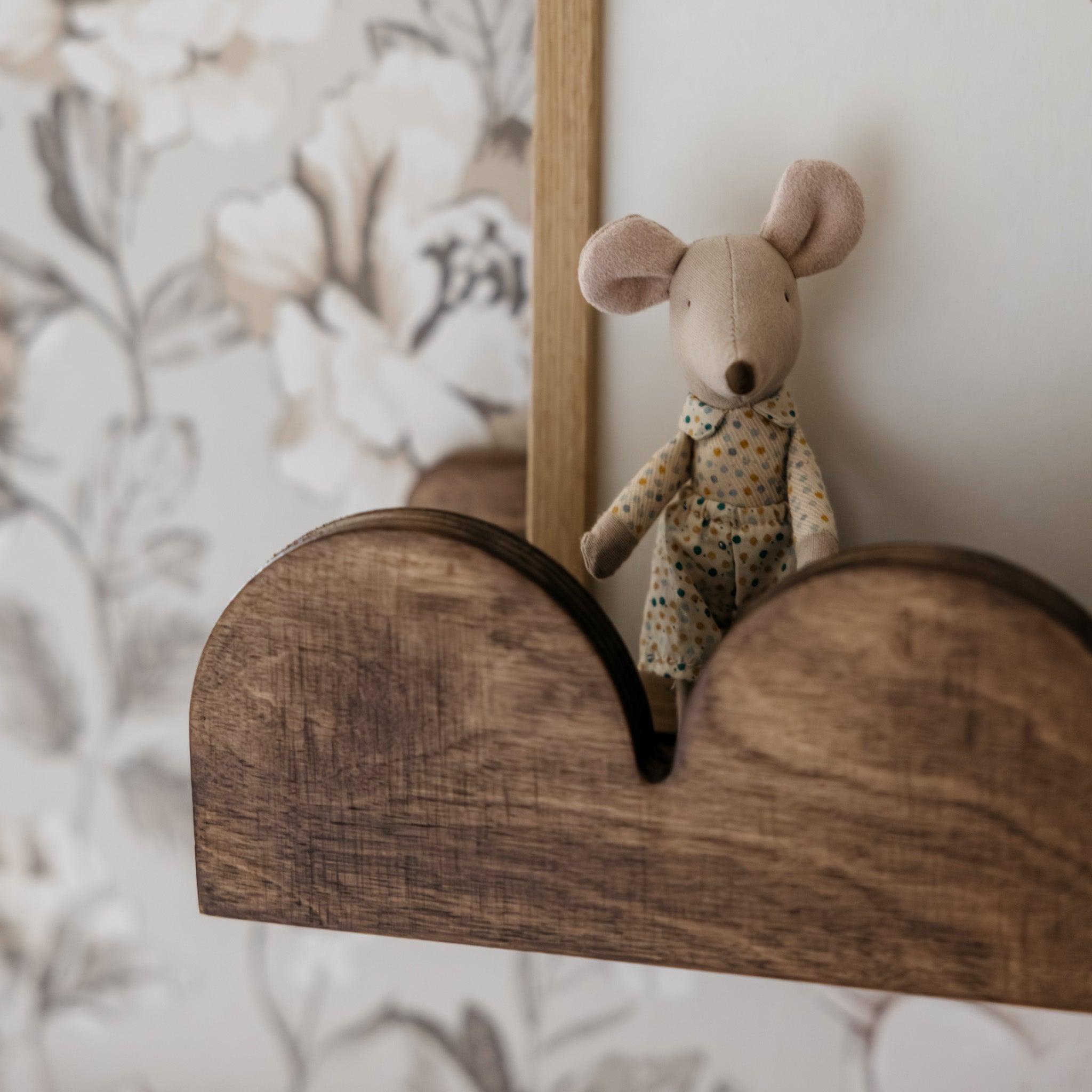 Bubble Montessori étagère à livres chambre d'enfant | 1 étagère - wengé