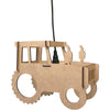 Charger l&#39;image dans la galerie, Lampe suspendue en bois chambre d&#39;enfant mdf | Tracteur - naturel