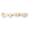 Blank houten kapstok kinderkamer | Naturel - toddie.nl