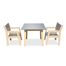 Houten kindermeubelsetje 4-7 jaar | Tafeltje + 2 stoeltjes - Denim Drift - toddie.nl