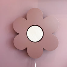 Houten wandlamp kinderkamer | Bloem - terra roze - toddie.nl ®