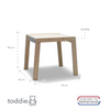 Table enfant en bois 1 à 4 ans | Blanche - toddie.fr