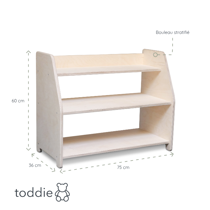 Mobilier de jeu | meubles de rangement Montessori pour enfants, étagère pour enfants/étagère pour jouets - toddie.fr