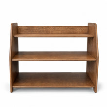 Étagère à jouets Montessori Moodie 3 étagères wengé – vue de face