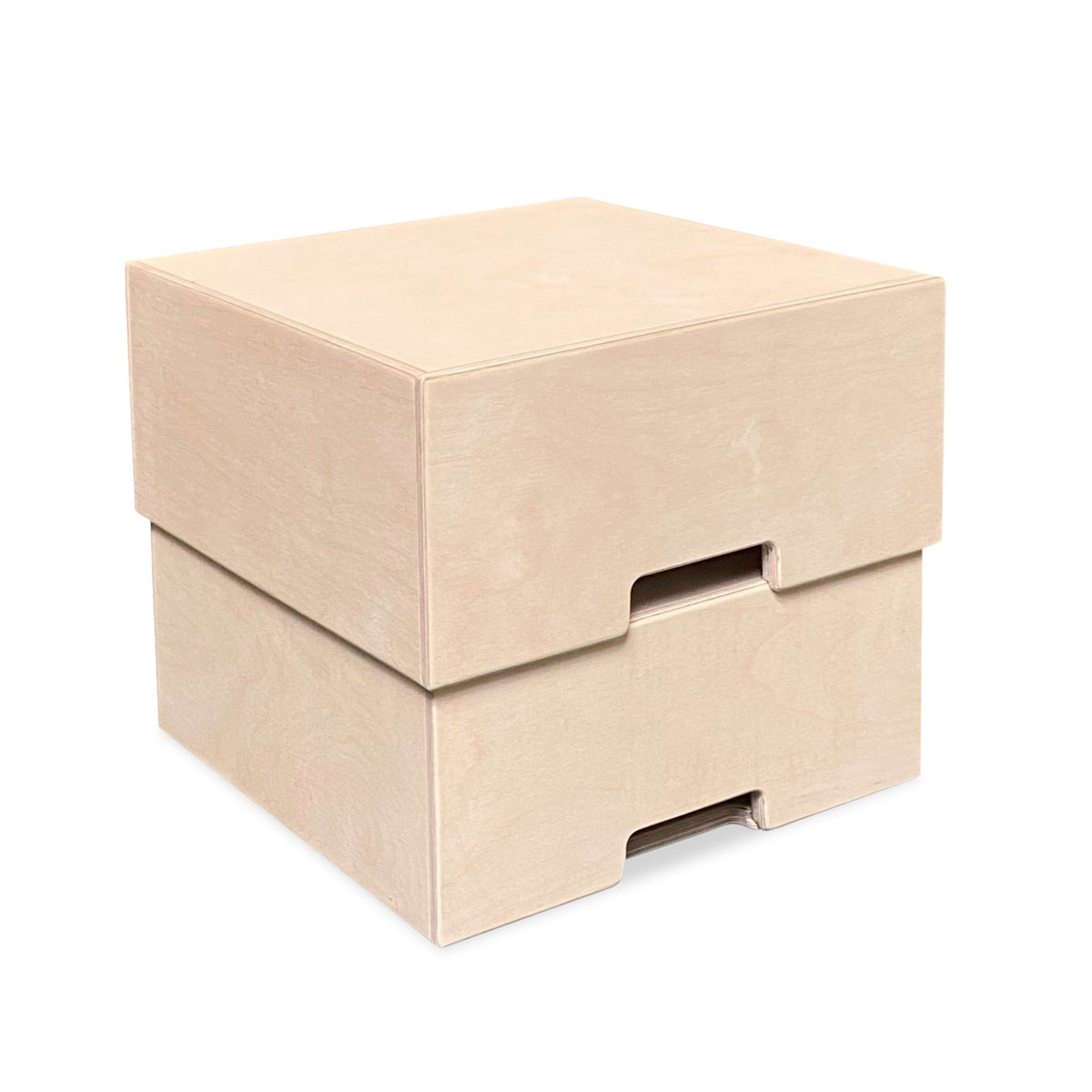 Montessori opbergkisten kinderkamer | Stapelbare houten kisten als opstapje - blank - toddie.nl ®