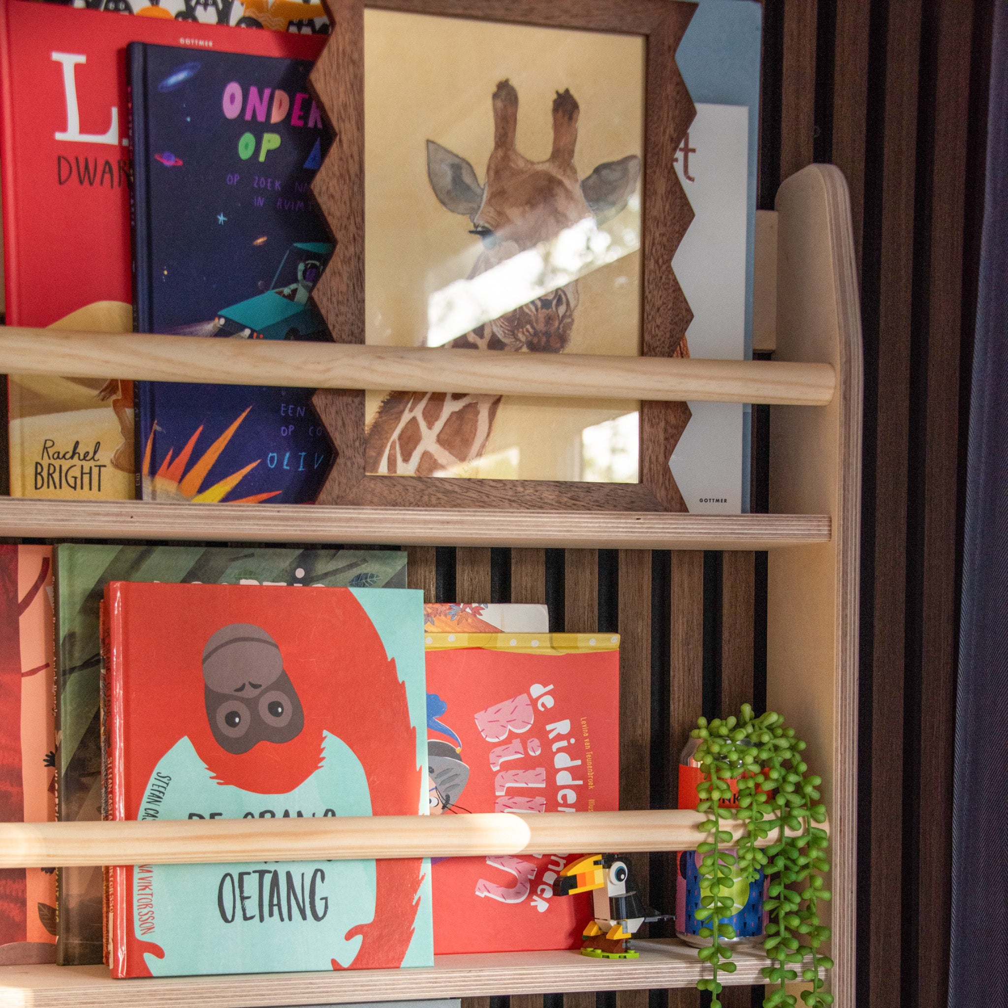 Montessori étagère à livres chambre d'enfant | 4 étagères - naturel - toddie.fr