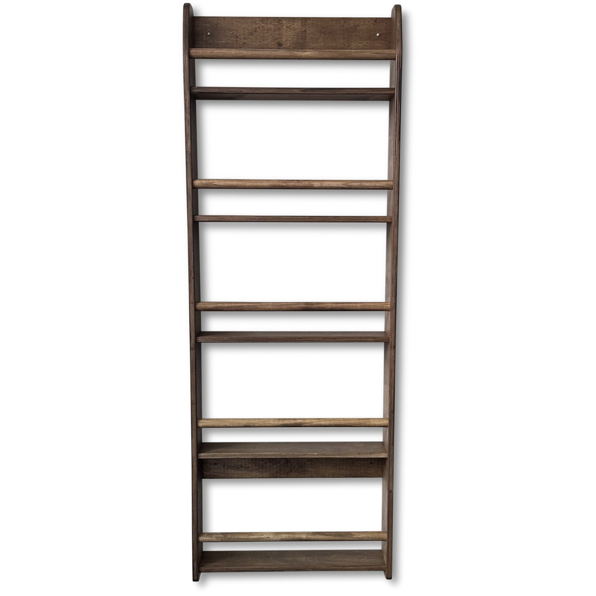 Shelfie montessori boekenrek kinderkamer | 5 planken - Wengé - toddie.nl ®