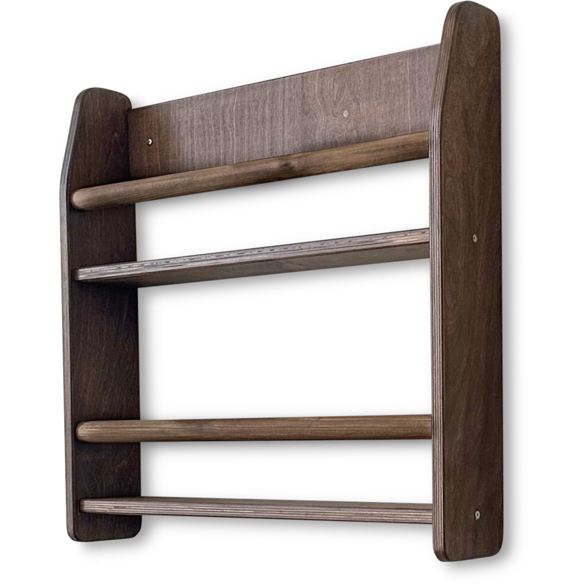 Montessori étagère à livres chambre d'enfant | 2 étagères - wengé