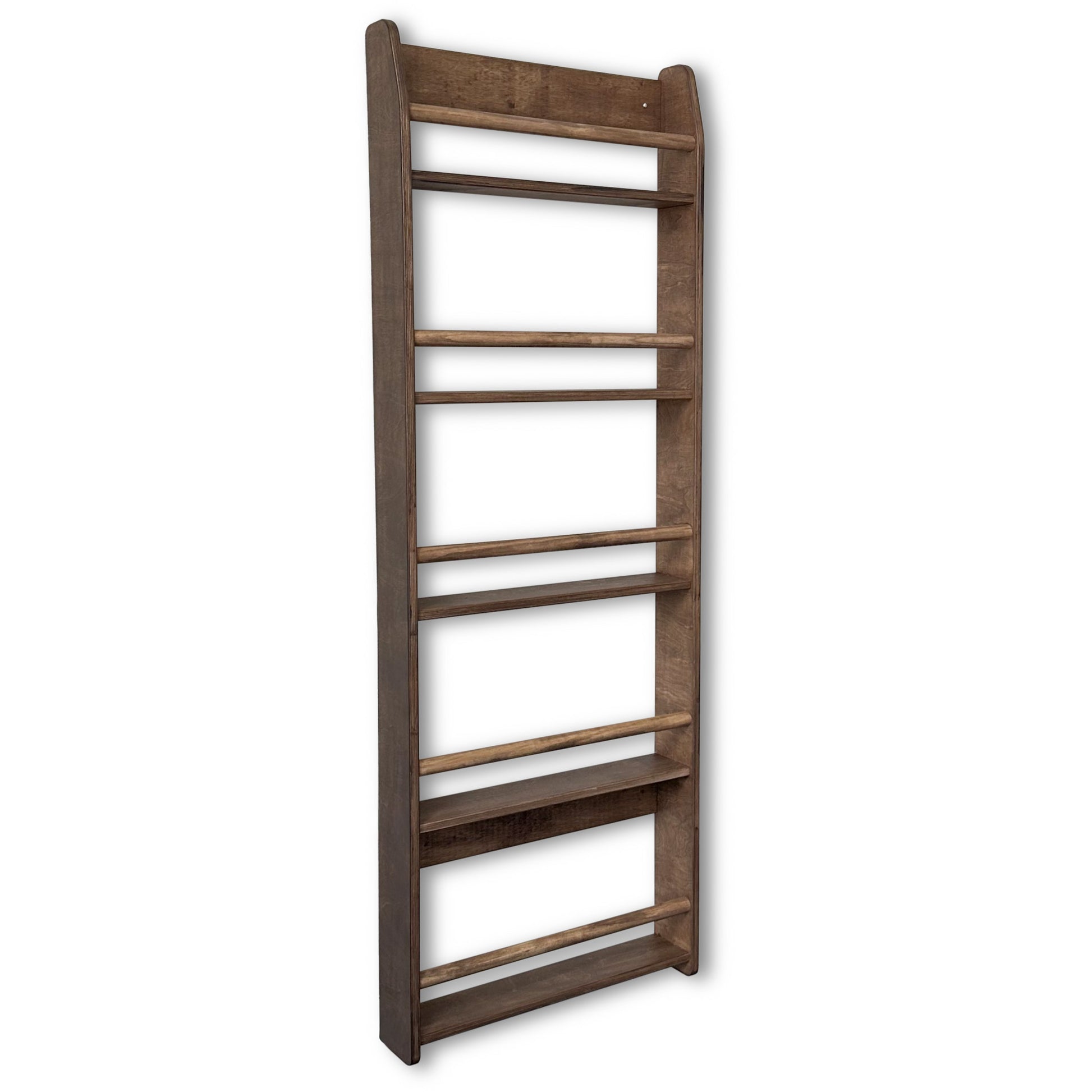 Shelfie montessori boekenrek kinderkamer | 5 planken - Wengé - toddie.nl ®