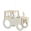 Houten hanglamp kinderkamer | Trekker - blank - toddie.nl ®