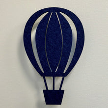Applique en feutre montgolfière bleu nuit – lampe éteinte