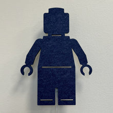 Applique en feutre petit personnage bleu nuit – lampe éteinte