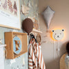 Applique murale en bois chambre enfants | Ourson - naturel - toddie.fr