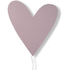 Houten wandlamp kinderkamer | Hart - Lila - toddie.nl ®