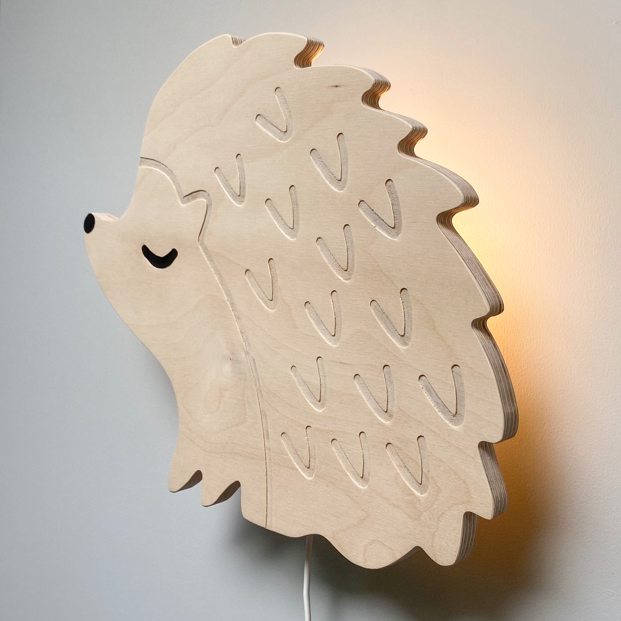 Houten wandlamp kinderkamer | Egel - toddie.fr