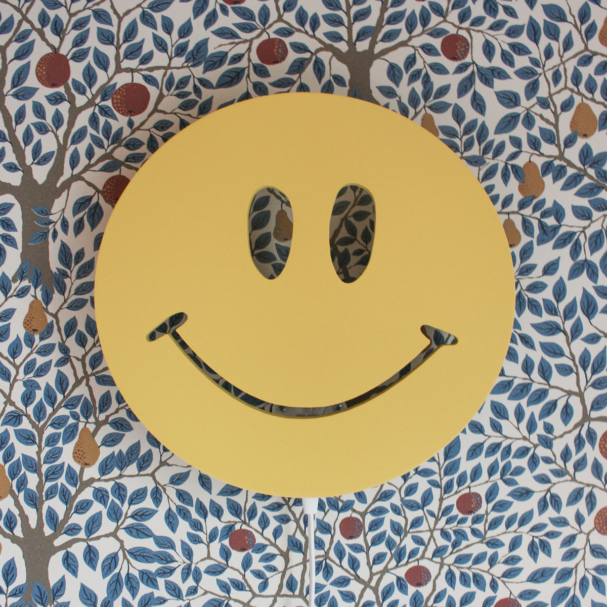 Houten wandlamp kinderkamer | Smiley - true joy yellow - toddie.nl ®