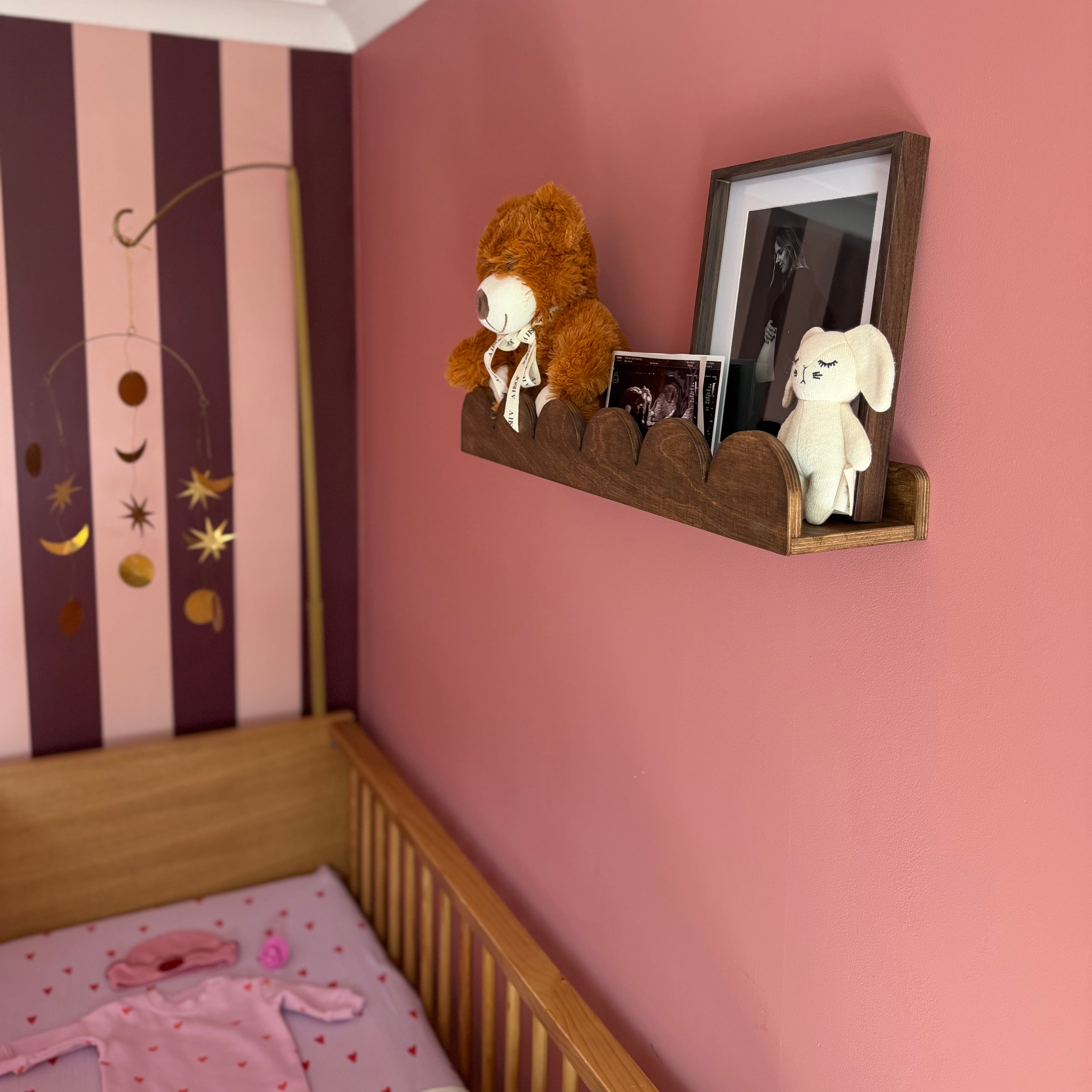 Bubble Montessori étagère à livres chambre d'enfant | 1 étagère - wengé - toddie.fr