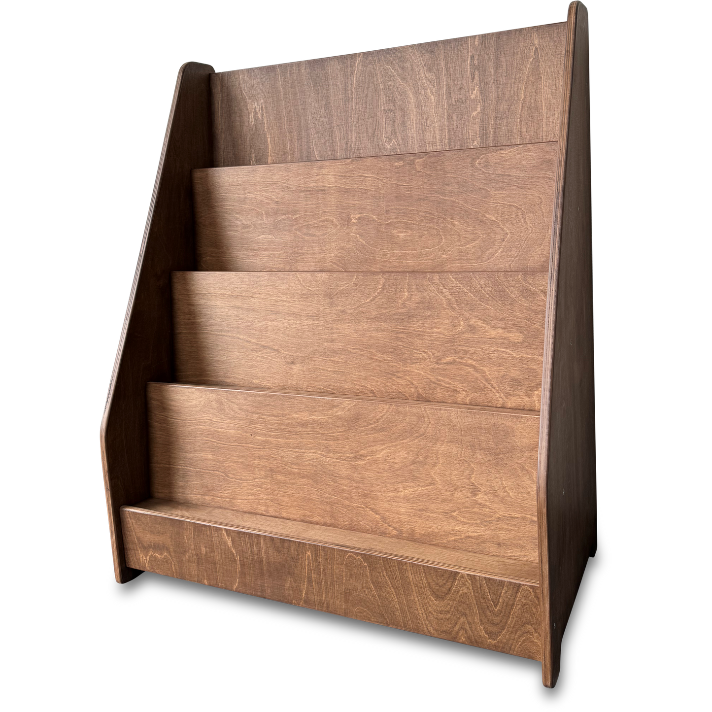 Moodie montessori boekenkast kinderkamer | 4 treden - wengé (walnut) - toddie.nl ®