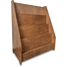 Moodie montessori boekenkast kinderkamer | 4 treden - wengé (walnut) - toddie.nl ®