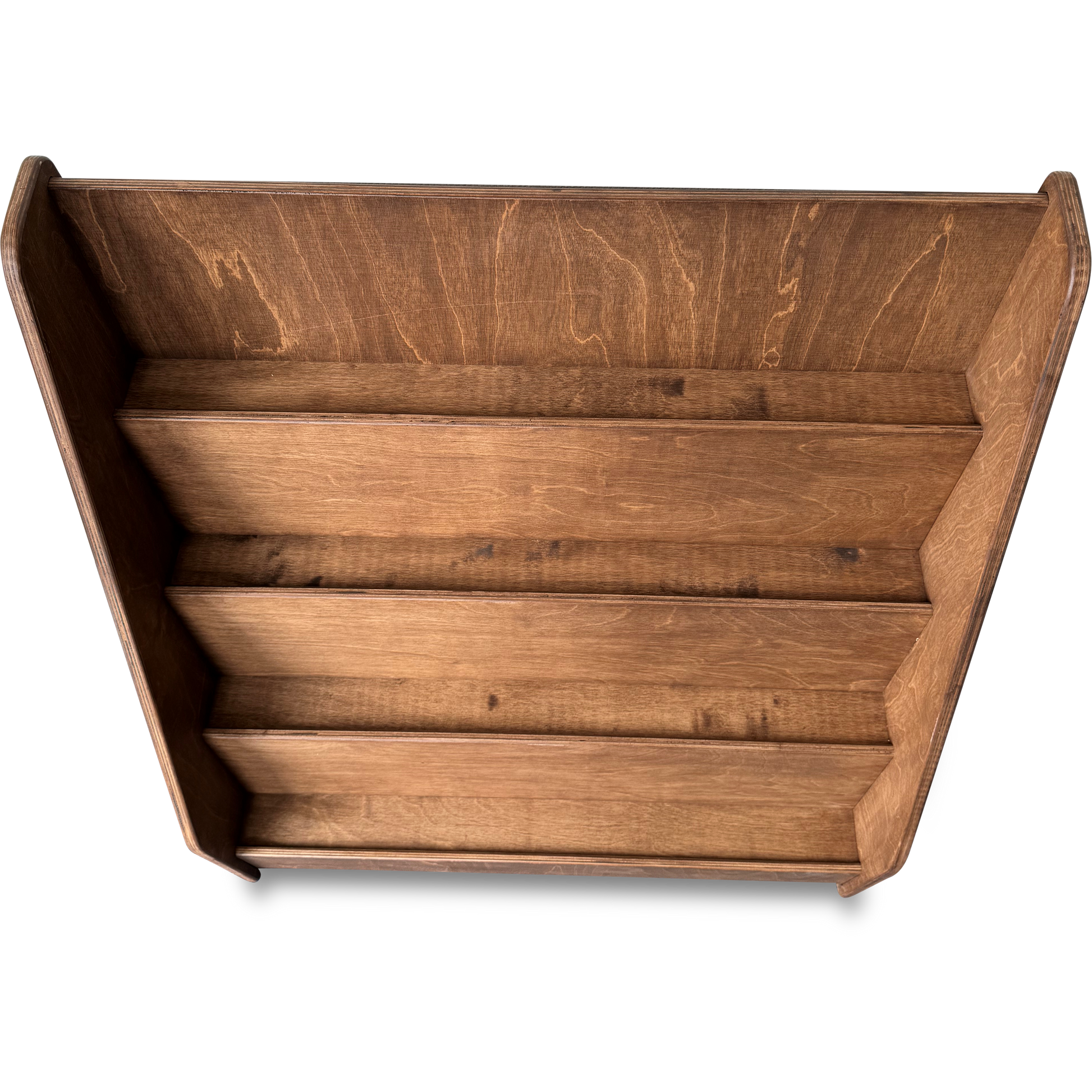 Moodie montessori boekenkast kinderkamer | 4 treden - wengé (walnut) - toddie.nl ®