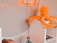 Applique murale en bois pour chambre d'enfant | Pelleteuse - non teintée