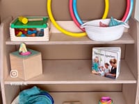 Meuble de jeu Moodie Montessori | Meuble de rangement pour enfants à 3 étagères - naturel