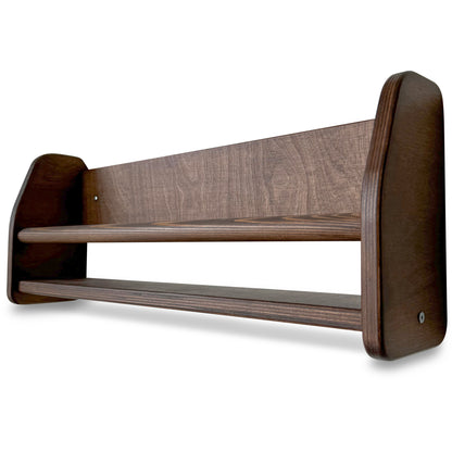 Shelfie montessori boekenrek kinderkamer | 1 plank - Wengé gebeitst - toddie.nl ®