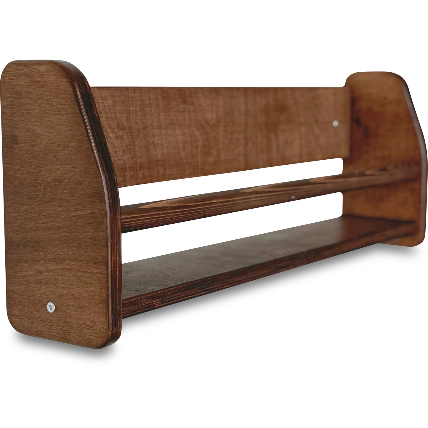 Shelfie montessori boekenrek kinderkamer | 1 plank - Wengé gebeitst - toddie.nl ®