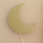 Applique murale en bois chambre d'enfant | Lune - or
