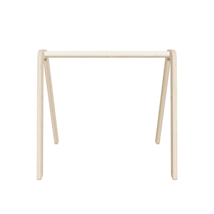 Skinnie : arceau de jeu en bois pour bébé | Arceau de jeu en bois massif avec suspensions naturelles - non teinté