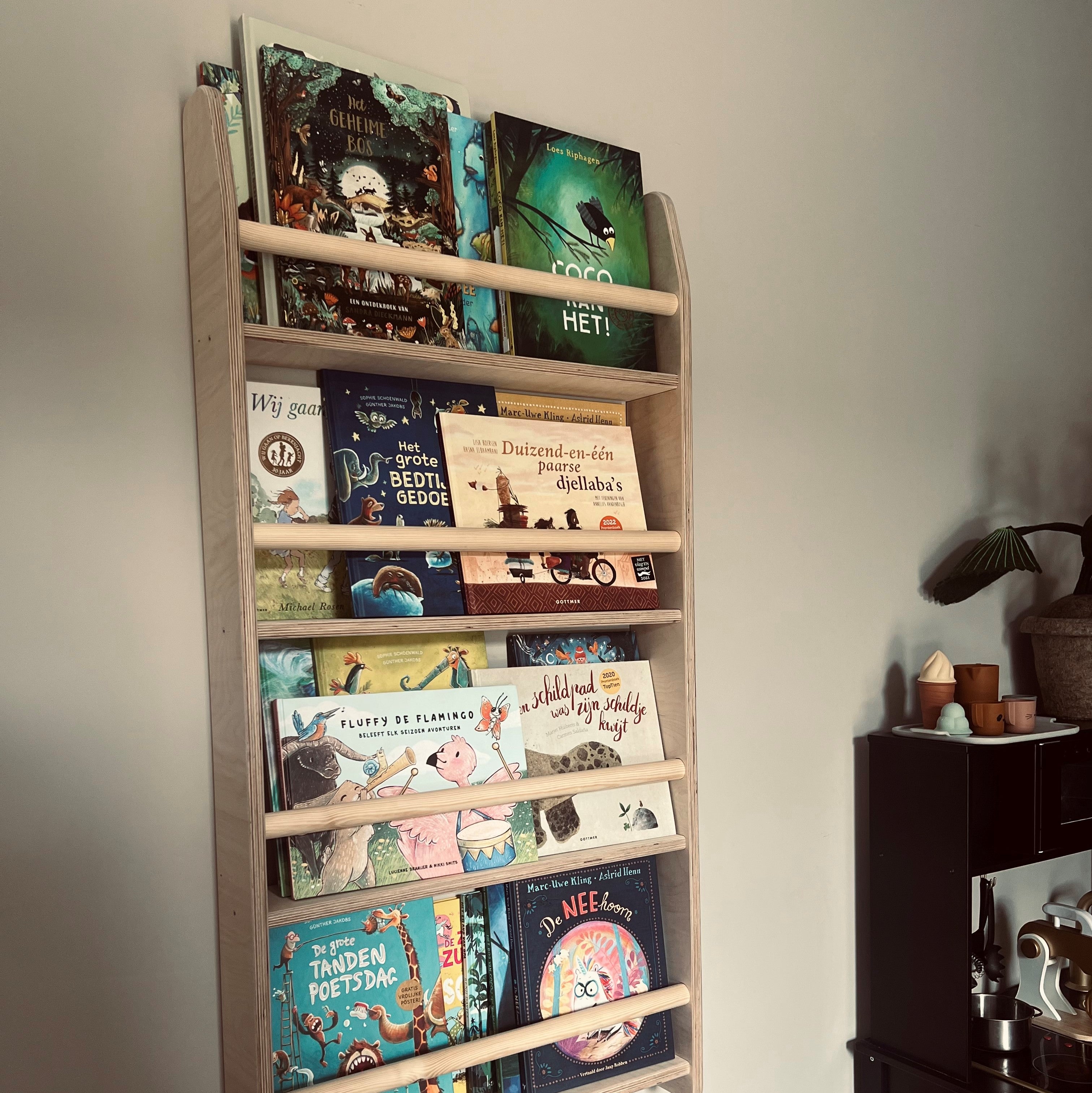 Boekenrek kinderkamer 4 planken | Montessori - toddie.fr