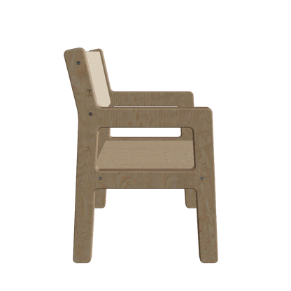 Chaise haute en bois Skinnie pour enfants de 1 à 4 ans - naturel