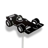 Houten wandlamp kinderkamer | Racewagen, Formule 1 zwart - toddie.fr