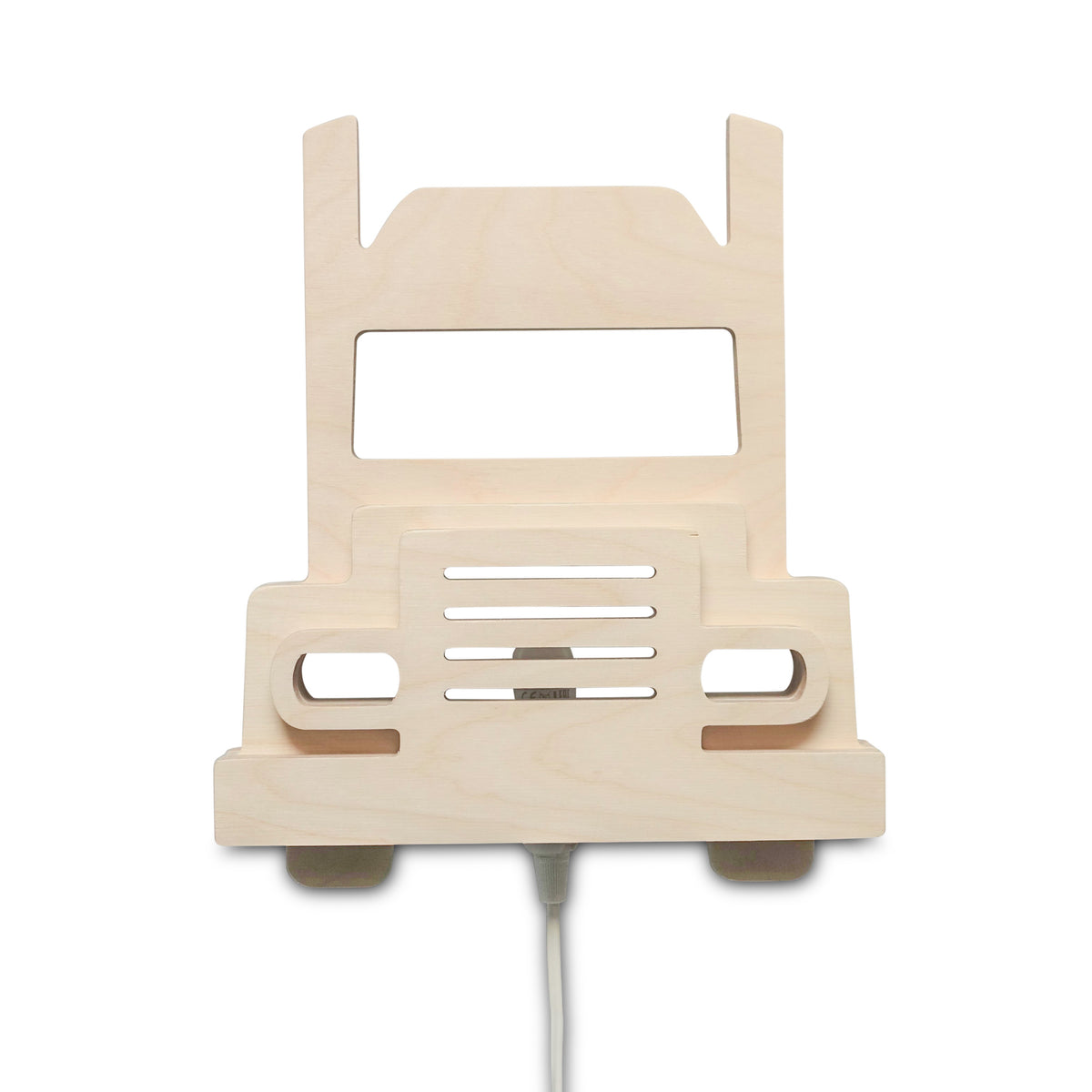 Houten wandlamp kinderkamer | vrachtwagen - toddie.nl