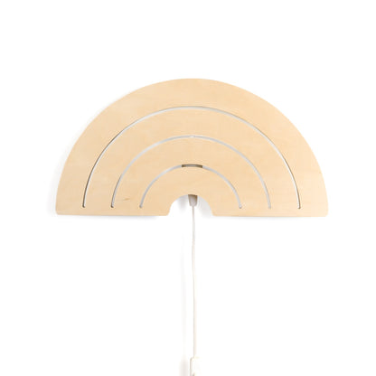 Houten wandlamp kinderkamer | Regenboog - toddie.nl