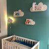 Grande étagère murale blanche en bois nuage, étagère chambre d'enfant | Versoin XL - toddie.fr