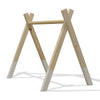Portique d’éveil en bois blanc, sans les jouets suspendus (vendus séparément), en forme de tipi, en bois massif - toddie.fr