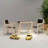 Set de meubles enfants en bois 1 à 3 ans | Noire | table + 2 chaises - toddie.fr