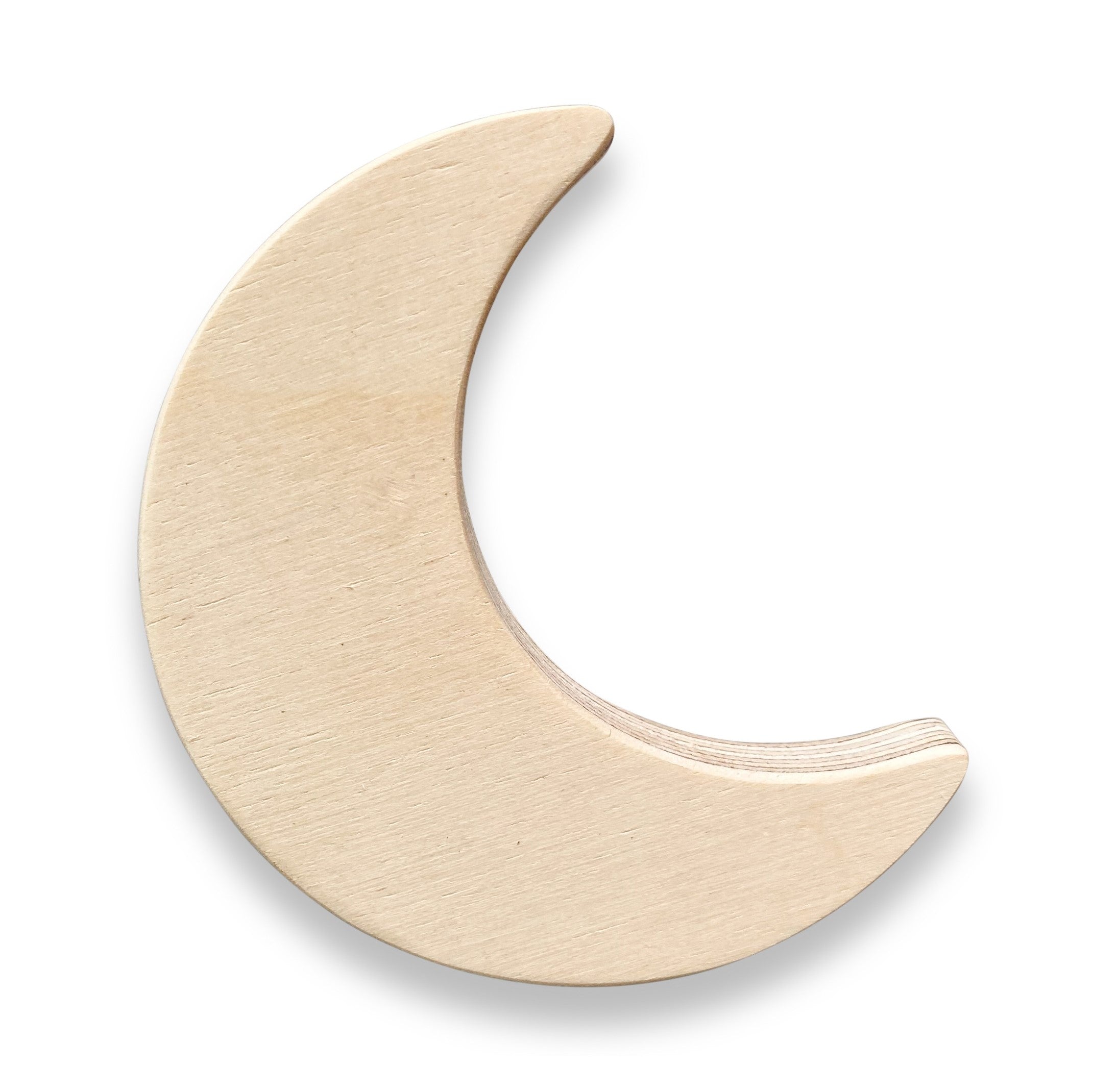 Blank houten wandhaak kinderkamer | maan en bloem - toddie.fr