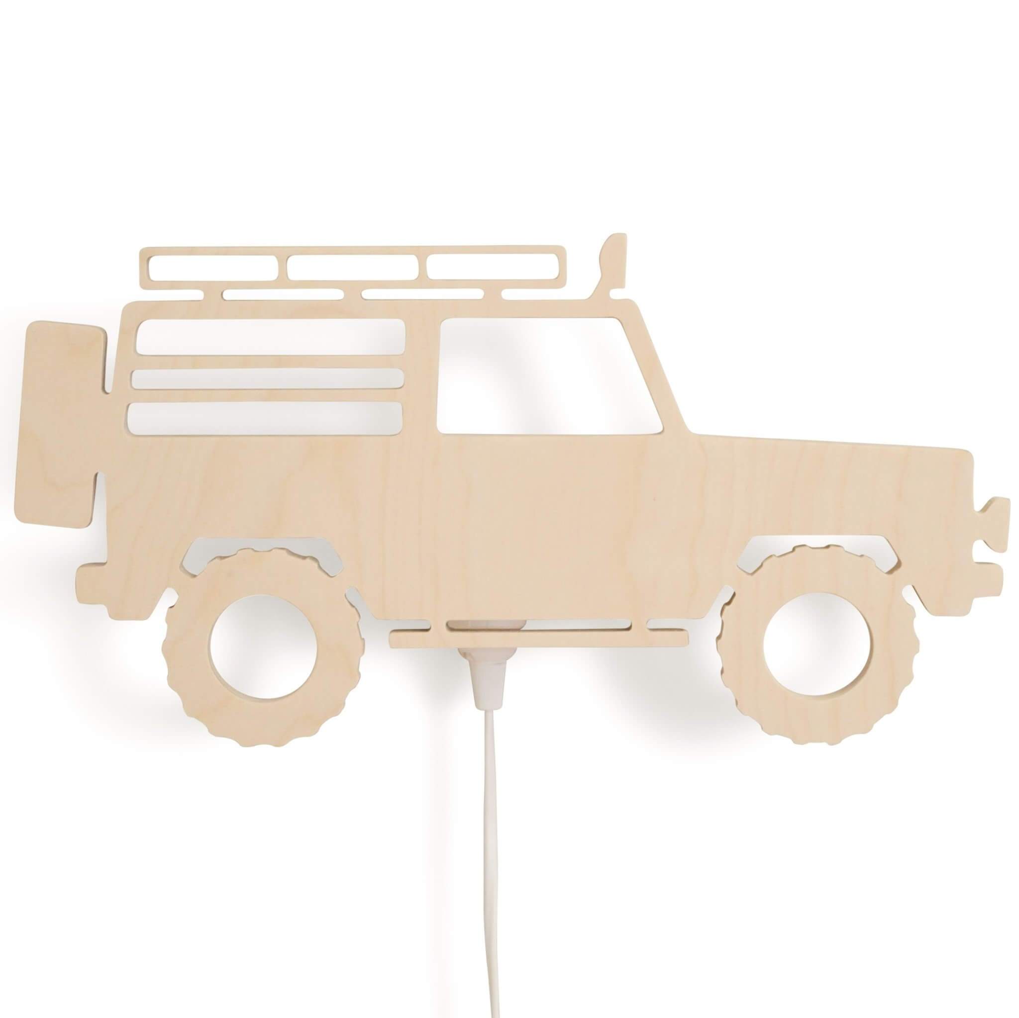 Applique murale en bois chambre d'enfant | Jeep 4x4 - toddie.fr