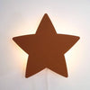 Applique murale en bois chambre d'enfant | Étoile - rouge brique - toddie.fr