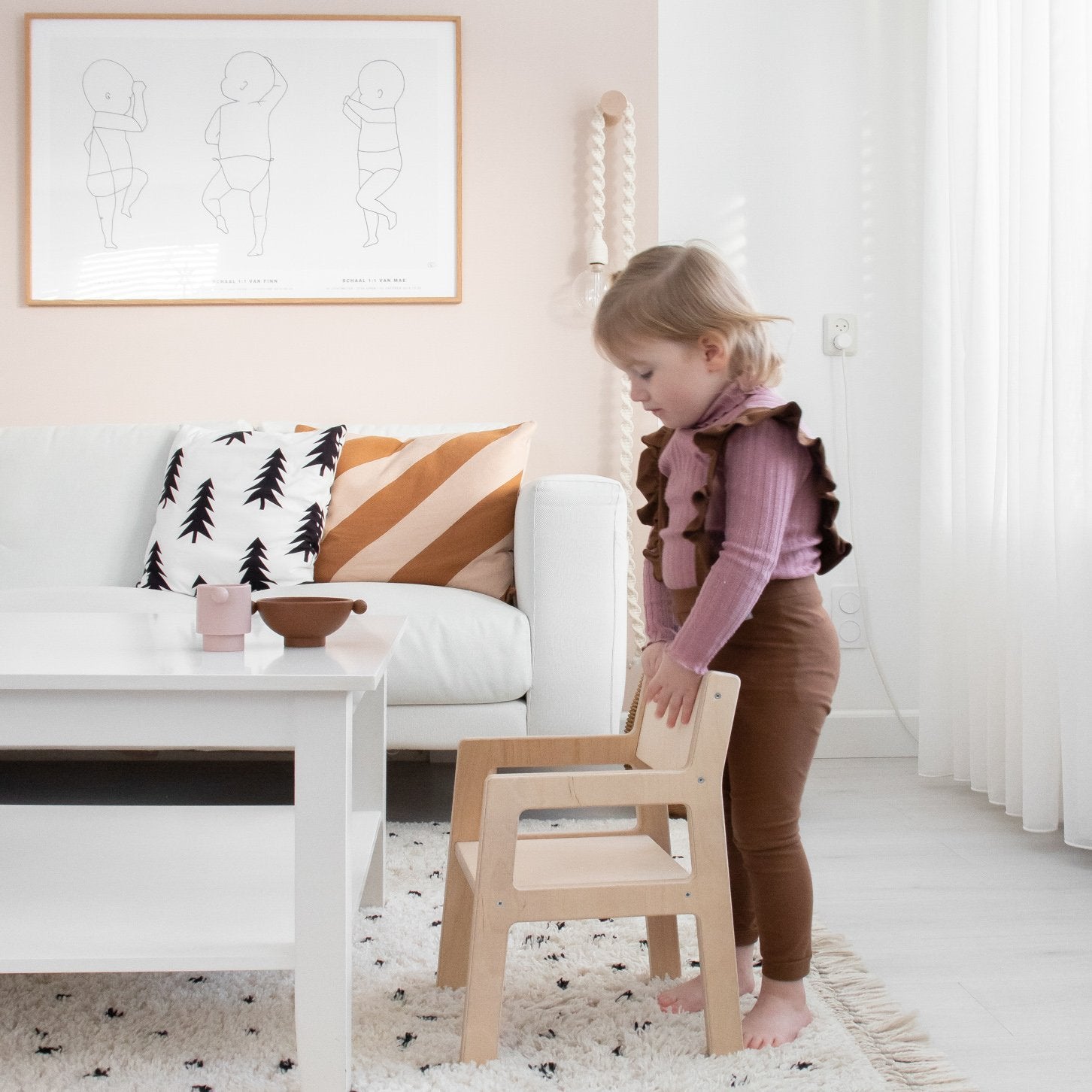 Chaise enfant en bois - 1à 3 ans| Brillante - toddie.fr