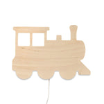 Applique murale en bois chambre d'enfant | Train - locomotive