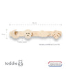 Blank houten kapstok kinderkamer | Jungle - toddie.fr