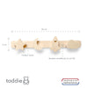 Blank houten kapstok kinderkamer | Ruimte - toddie.fr