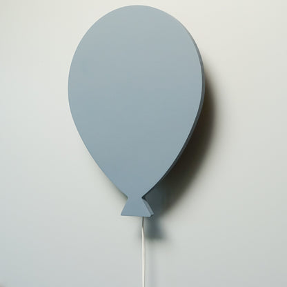 Houten wandlamp kinderkamer | Ballon - Blauw - toddie.nl