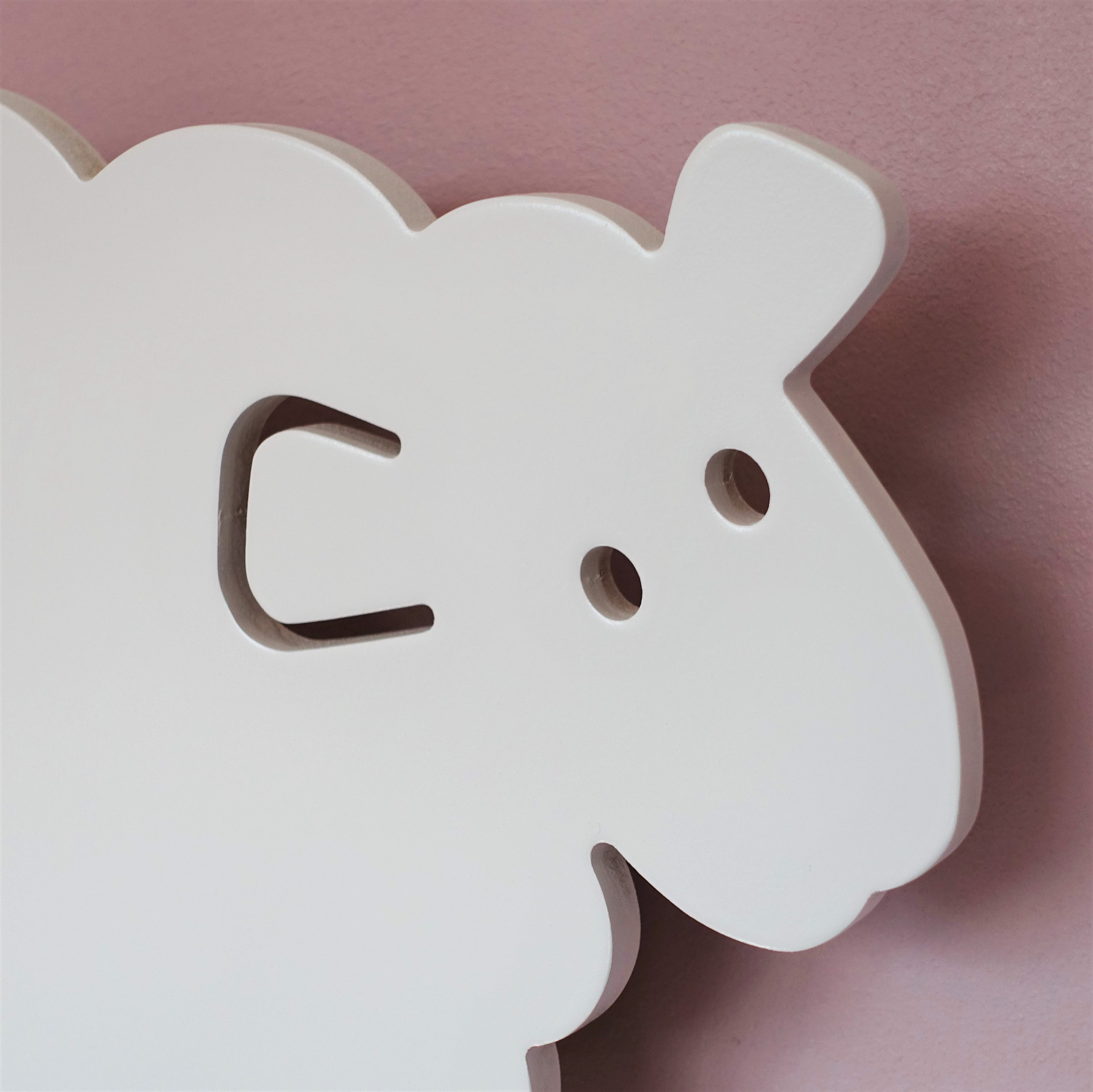 Applique murale en bois chambre d'enfant | Mouton - toddie.fr