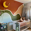 Applique murale en bois chambre d'enfant | Lune - jaune - toddie.fr